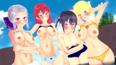 NAOYA FUZZS HIS HAREM TOGETHER WITH HIS WOLF FRIENDS (Saki, Nagisa, Rika, Shino) AND THEY HAVE A LOT OF FUN UNTIL THEY GET COCKED UP WITH THEIR COCKS IN AN EXPERT-LEVEL EXPERIMENT!